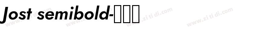 Jost semibold字体转换